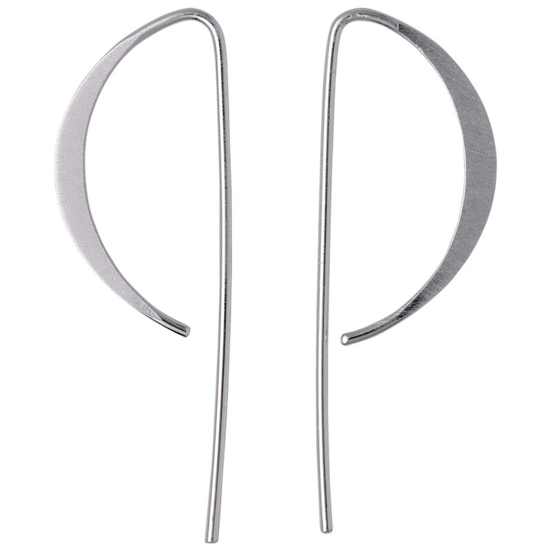 Pilgrim Peony Silver Plated Earrings image number 0